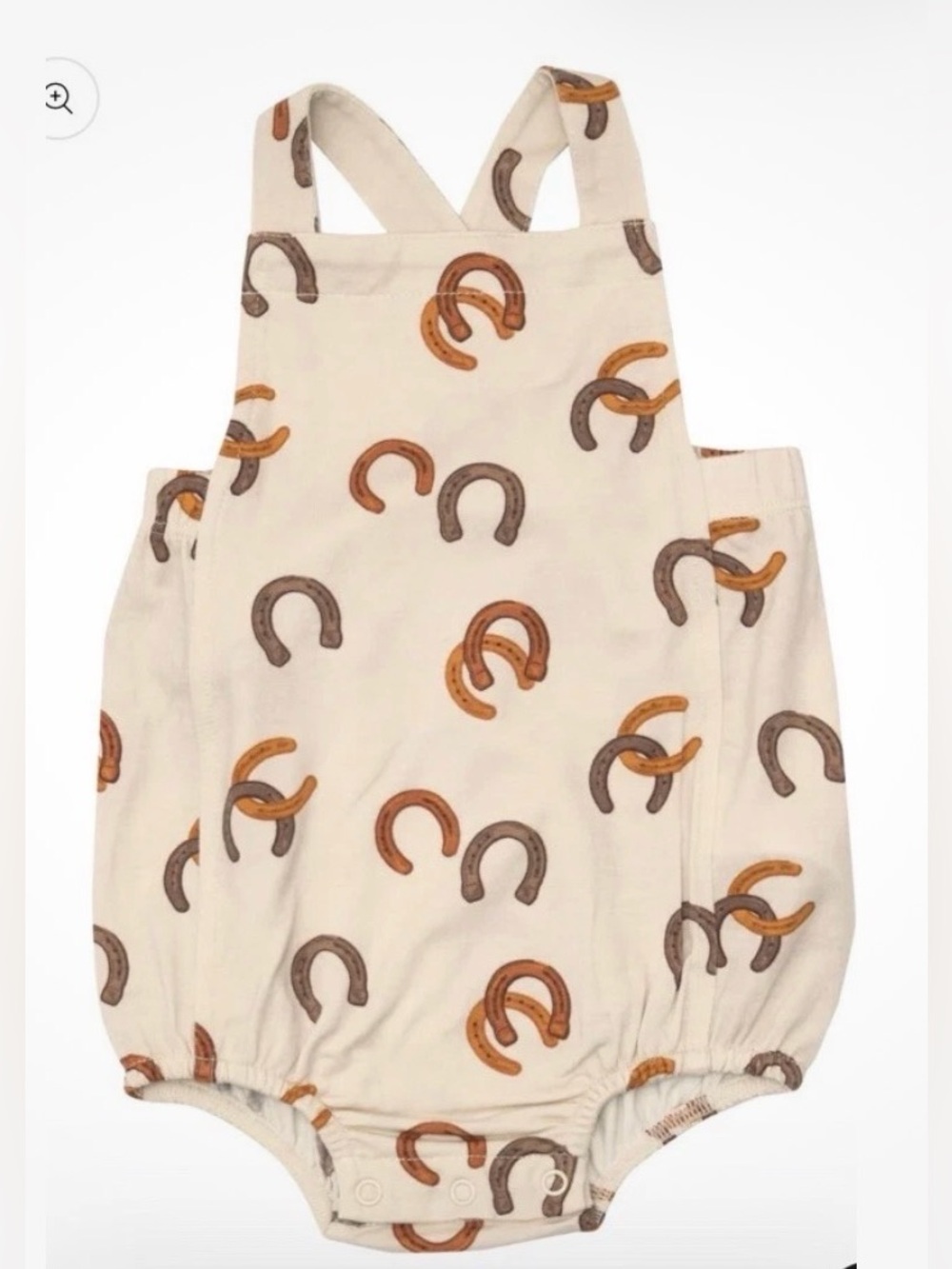 ANGEL DEAR Bamboo Horseshoe Sunsuit Bubble - 3-6M